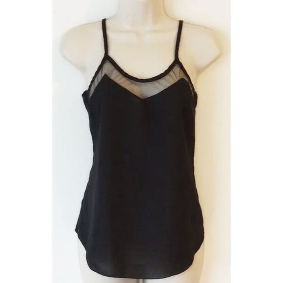 Mesh Trim Camisole M Black - Picture 1 of 5